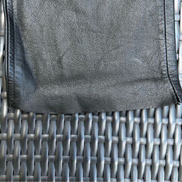 Vintage Albert Duke Black Leather Straight Leg Pants Size 4 retro indie grunge - Picture 5 of 5